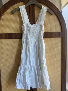 Abercrombie & Fitch white ruched mini dress - XXS like NEW!